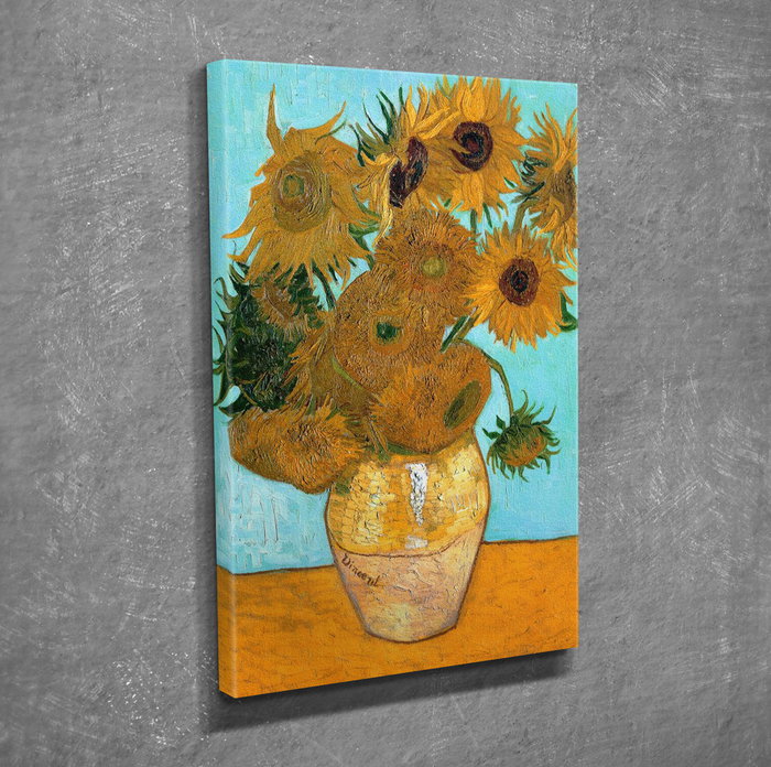 Wallity Lienzo Decorativo Vincent van Gogh con doce girasoles DC250 Wallity Lienzo Decorativo Vincent van Gogh con doce girasoles DC250